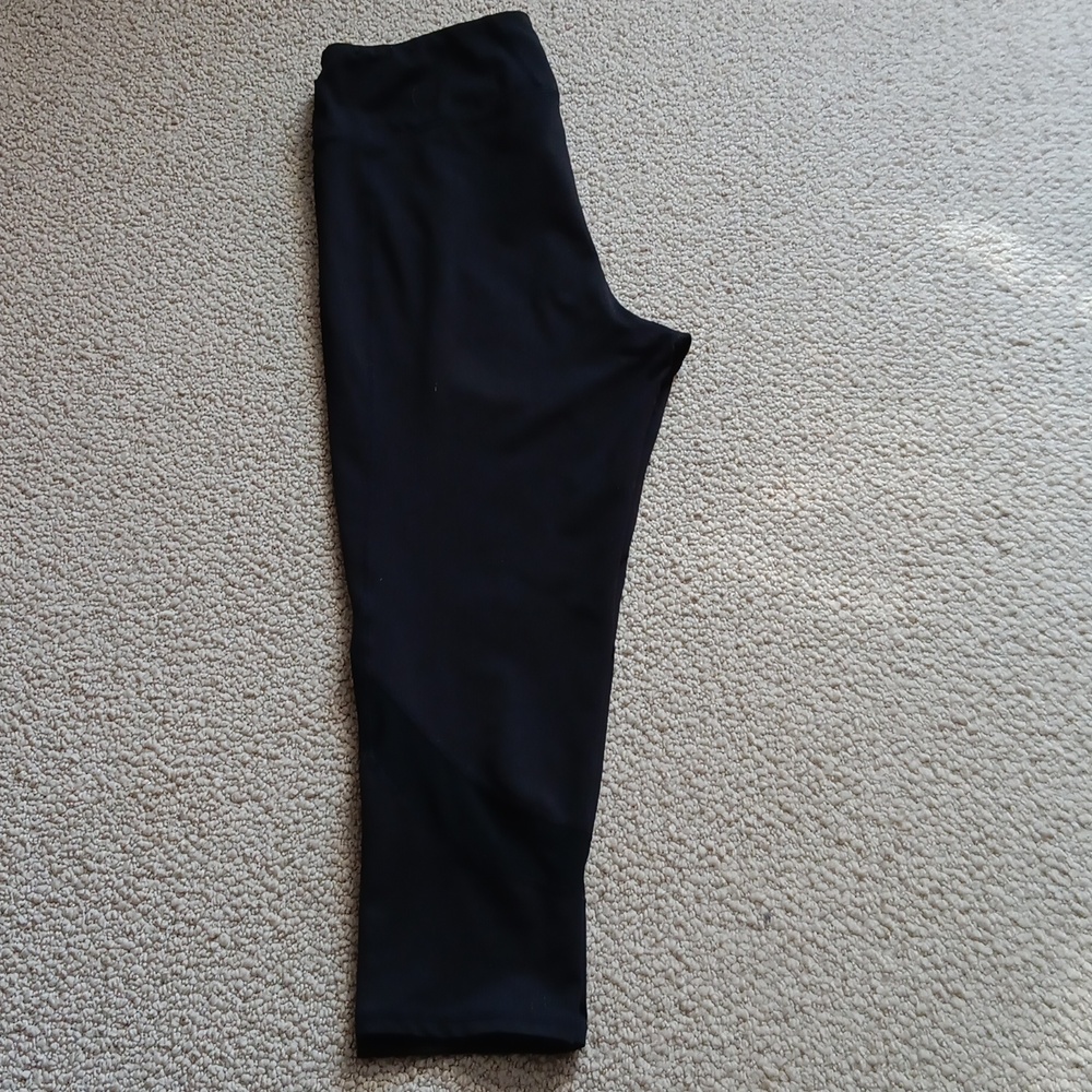 GAIAM True Black Leggings With Mesh Detail Size L